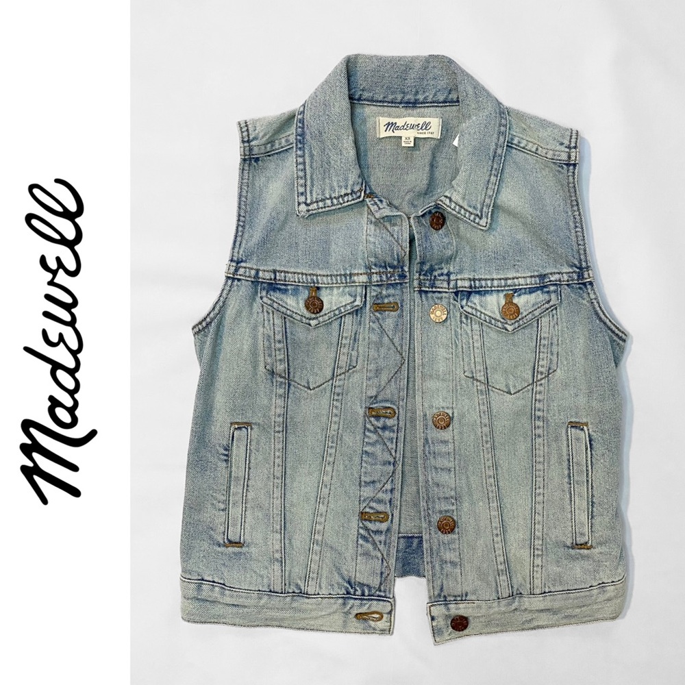 Madewell | Distressed Denim Vest